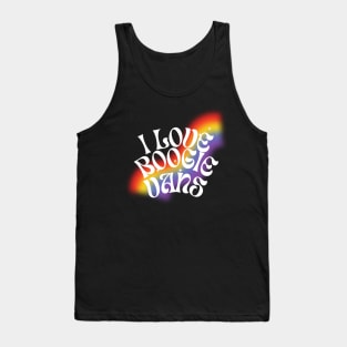 Rainbow Boogie (White Text) Tank Top